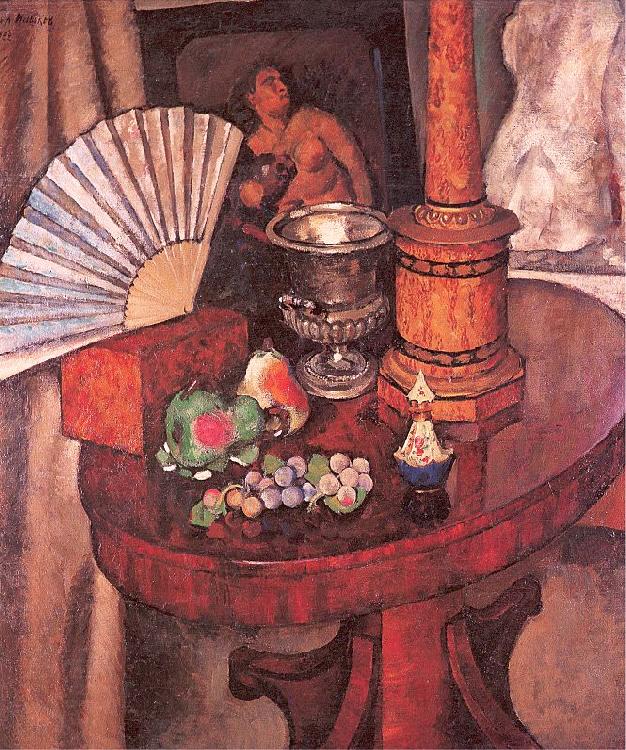 Mashkov, Ilya Still-Life with a Fan oil painting picture